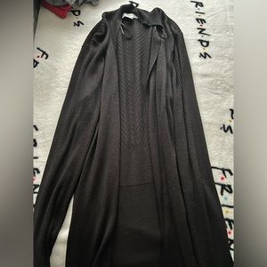Liz Claiborne black open cardigan